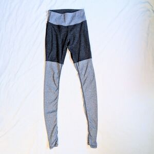 Womens Alo Yoga Alosoft Goddess M Leggings Heathered High Waist Ribbed Ruched